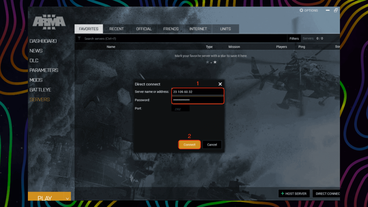 How to Connect to Arma 3 Server with IP | Wiki