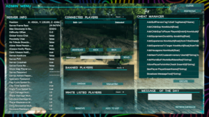 What are the ARK admin commands